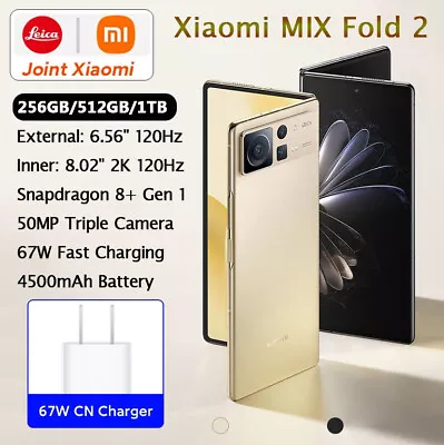 Xiaomi MIX Fold 2 8.02  120Hz Foldable 256GB/512GB/1TB 50MP Snapdragon 8+ Gen 1 • $1619.56