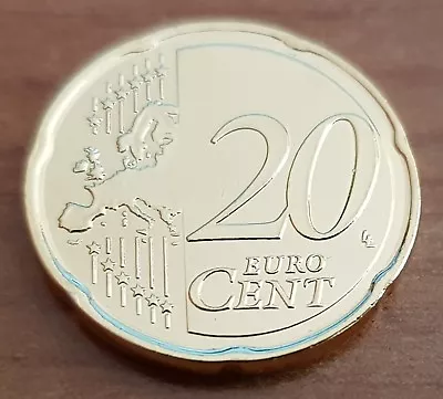 Malta 2008 20 Euro Cents Gold Plated Coin Makes A Terrific Gift • $24.95