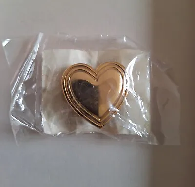 Vintage Variety Club Gold Coloured Heart Badge Brooch Pin Sealed In Original Bag • £5.99