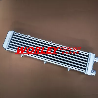 QLD-Aluminum Turbo Intercooler 2  550x140x80mm Bar & Plate SAME SIDE Outlets New • $123