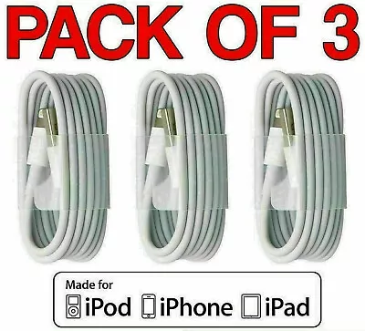 £2.85 • Buy USB IPhone Charger Fast For Apple Long Cable USB Lead 5 6 7 8 X XS XR 11 12 Pro