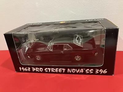 Gmp 1/18 Prostreet 1968 Chevy Nova Ss 396 Black Limited Edition 1 Of 2504 *flaw* • $79.95