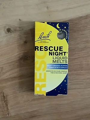  Bach Rescue Remedy Night Liquid Melts-28 Capsules New • £6.99