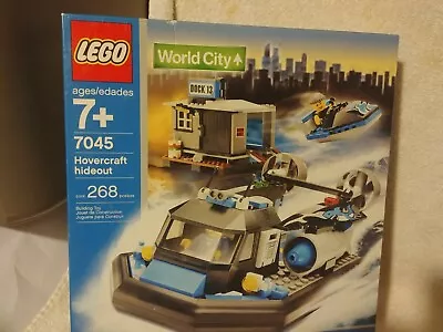 $85 • Buy NEW Lego Town WORLD CITY HARBOR 7045 Hovercraft Hideout NIB FS