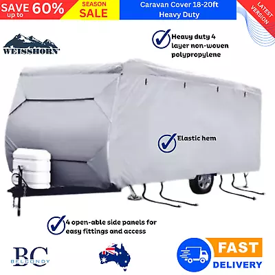 Caravan Cover Heavy Duty 18-20ft 4 Layer Campervan Covers Camper Van Pop Top • $125.58
