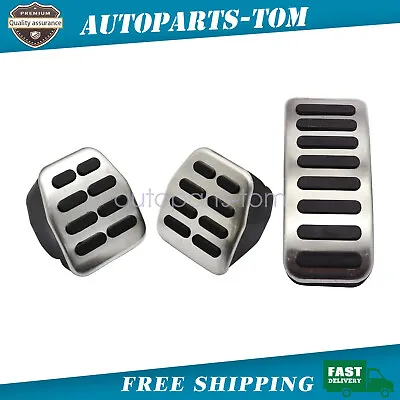 $12.99 • Buy 3pcs Clutch Gas Brake Foot Pedal Cover For VW Bora Golf MK3 MK4 Vento Lupo Polo