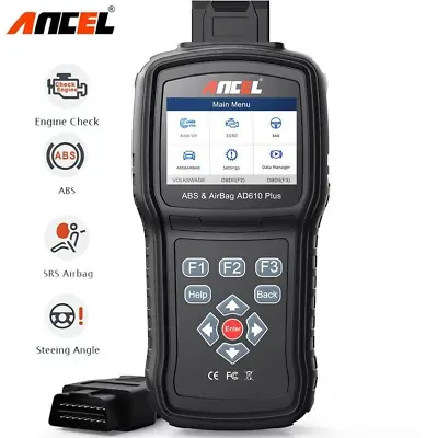 Ancel AD610 Plus OBD2 Scanner Code Reader Diagnostic Tool ABS SAS For Seat Saab • $292.07