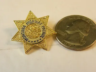 Montana Highway Patrol Police Officer Mini Badge Pin Style #96 • $4.99