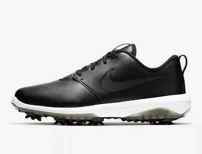 Nike Roshe G Tour Golf Shoes Black White Blackout Swoosh AR5580 001 Mens Size 9 • $63.95