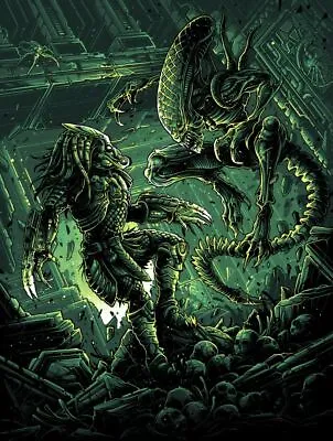Alien Vs Predator (GID Variant) Dan Mumford Screen Print Art Poster Mondo Artist • $190