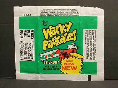 1974 Topps Wacky Packages Series 11 12 Wax Wrapper Code 0-407-85-01-4 Sku21N • $6.99