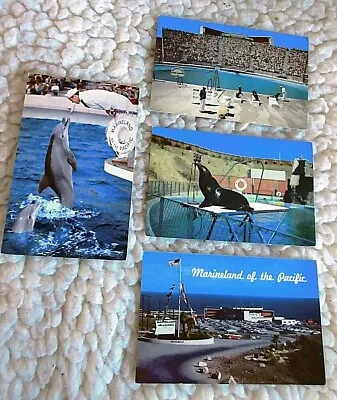 Vintage Set Of (4) Different 1950's Marineland Of The Pacific Postcards • $9.99