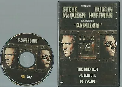 Papillon (DVD 1973) U.S. Issue Steve McQueen Dustin Hoffman Disc & Cover Only • $5.99