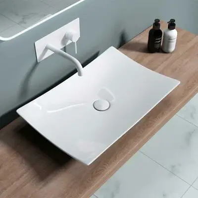 £64.90 • Buy Durovin Bathrooms Wash Basin Sink Ceramic Countertop Rectangular 600x395mm