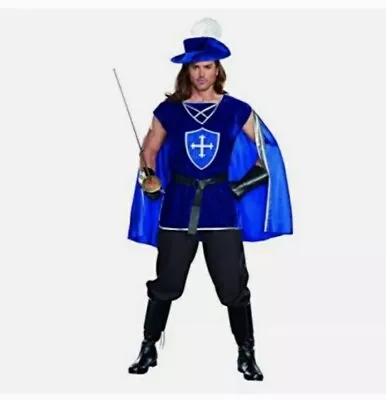 Musketeer Costume Medieval Crusade DreamGuy MEDIUM Mens Cosplay • $45