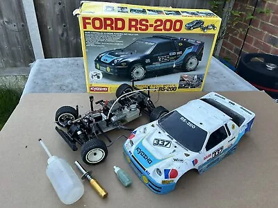 Vintage Kyosho Ford RS 200 R/C Remote Controlled Car • £73