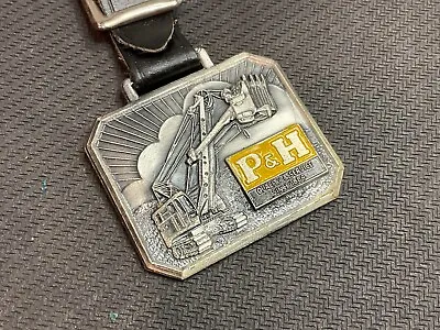 Harnischfeger Corporation P&H Dragline Power Shovel Crane Pocket Watch Fob Promo • $19.99