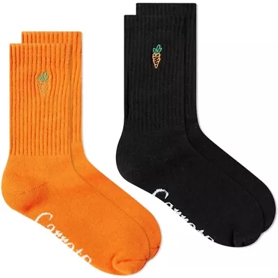 Carrots By Anwar Carrots Men's Signature Embroidered Logo Crew Socks • $13.50