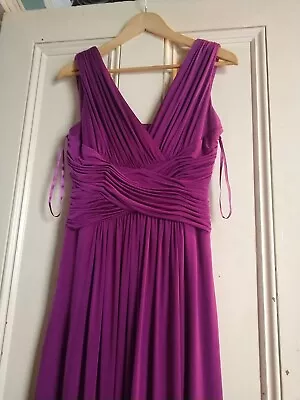 £18.99 • Buy John Lewis Evening Occasion Concert Dress Long Floor Length Pink Magenta Size 12