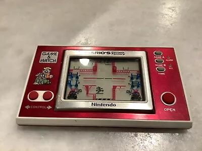 Nintendo Game And Watch Mario's Cement Factory 1983 Vintage Works Great!!! • $239.20