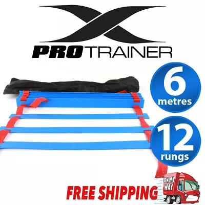 New Agility Speed Sport Training Ladder 6m - Soccer Fitness Boxing 12 Rungs Bag • $24.95