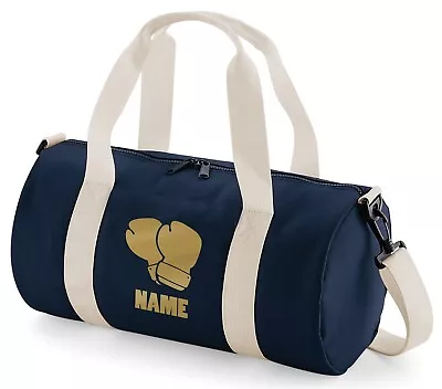 £13.95 • Buy Personalised Boxing Barrel Bag Gloves Kick Boxing Sports Gym Kit Any Name Gift