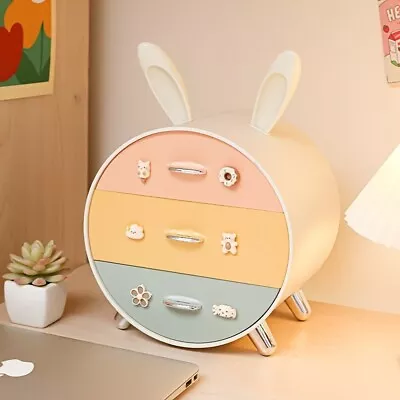 Cosmetic Storage Box Makeup Storage Case  Rabbit Decor Drawer Type • $8