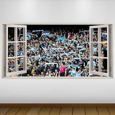 £24.99 • Buy EXTRA LARGE Manchester City Fans Football Vinyl Wall Sticker Poster