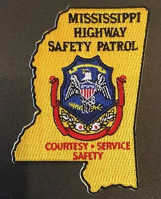 Mississippi Highway Safety Patrol State Shape Novelty Police Patch • $6