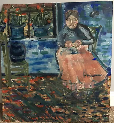 $99 • Buy LAURA DAVIS Original Art Acrylic On Board HOMAGE TO VAN GOGH 32” X 30”