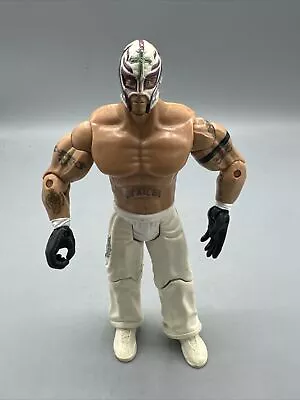 2003 WWF WWE Jakks Rey Mysterio Wrestling Figure Ruthless Aggression White Pants • $11.99