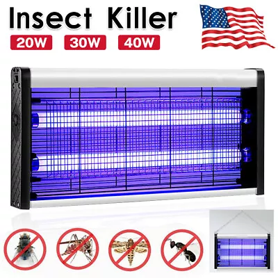 20W-40W Electric Indoor Light UV Mosquitos Fly Killer Bug Zapper Pest Catcher • $24.65