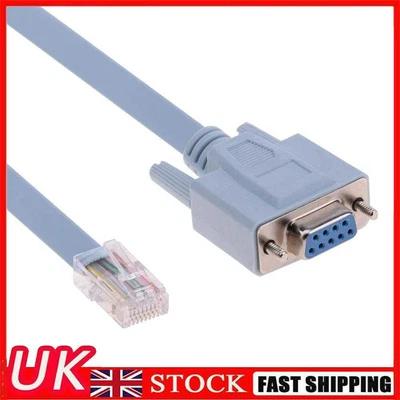 £5.40 • Buy RJ45 Male To DB9 Female 1.5m Network Console Cable For Cisco Switch Router
