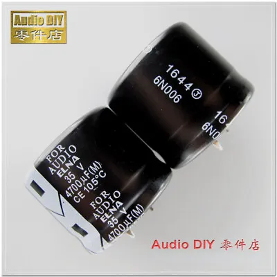 ELNA FOR AUDIO (LAW) 4700uF/35V4700uF 105℃ Audio Capacitor 30x26mm Snap-In • $4.58
