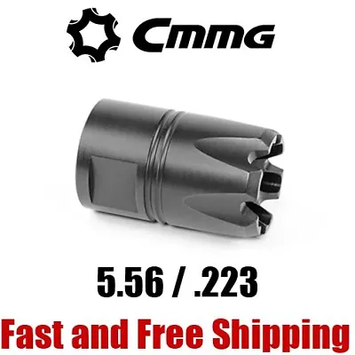 CMMG .223/5.56/.22LR ZEROED Linear Comp/Compensator 1/2x28 TPI - Black Nitride • $75.95