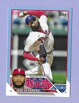 2023 Topps Update Jose Alvarado Phillies SSP Fathers Day Blue Variation #/50 • $19.95