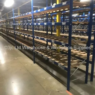 Used PSS Heavy Duty Longspan Storage Racking Shelving 2.4M Tall  2.93M Wide Bays • £480