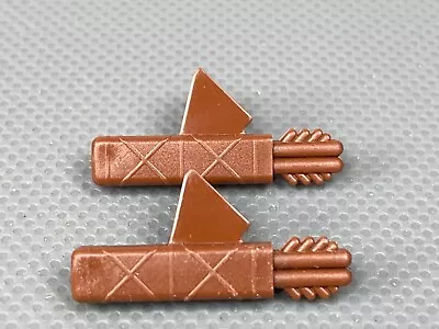 LEGO Minifigure Arrow Quiver 2 Arrows Reddish Brown Minifig Weapon 4498 (x2) • $2.99