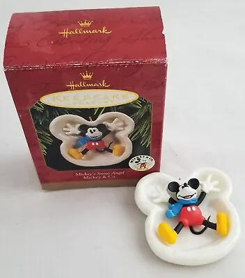 Hallmark Keepsake Ornament Mickey's Snow Angel Mickey & Co. Vintage 1997 • $8.95