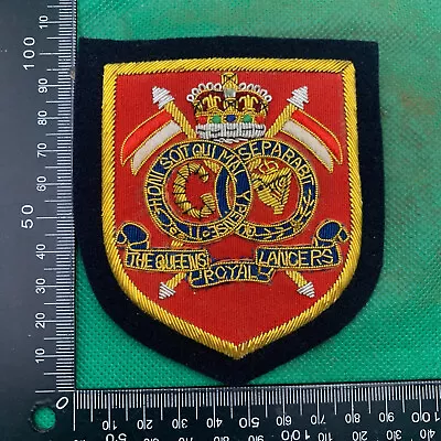 British Army Bullion Embroidered Blazer Badge - The Queen's Royal Lancers • £9.99