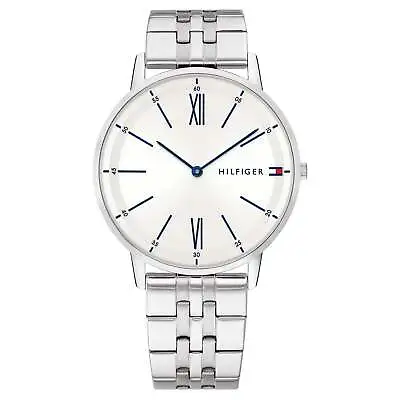 Tommy Hilfiger Stainless Steel White Dial Men's Watch - 1791511 • $186