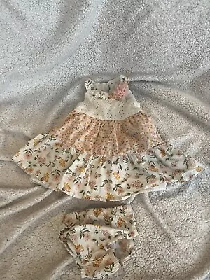 Nicole Miller Baby Clothes Girl 0-3 Months (1 Dress W/ Bloomers) • $7.99