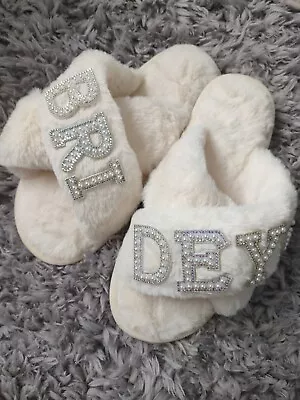 Personalised Bridal Slippers | Bride Slippers | Wedding Slippers | Bride Gift |  • £17