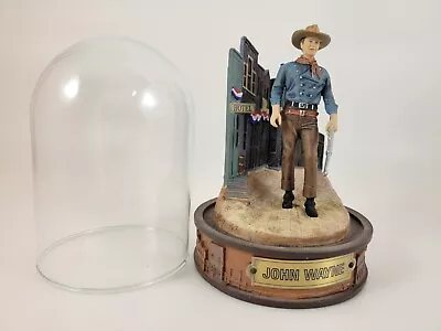 VTG Franklin Mint John Wayne Champion Of The West LE Glass Domed Sculpture • $20.89