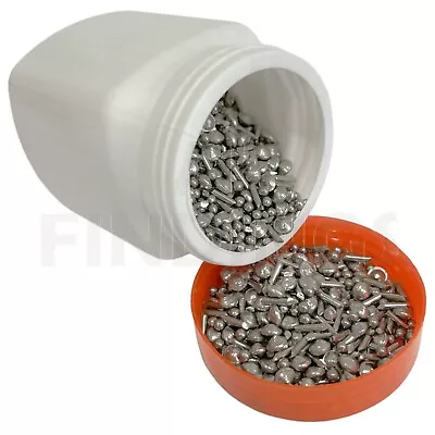 Mixed Stainless Steel Media Bearings Shot Tumbling Tumbler Polishing Metal 1kg • $41.58