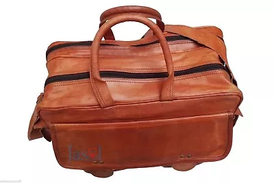 NEW Satchel Vintage Brown Leather Messenger Bag Shoulder Laptop Bag Briefcase • $65.78