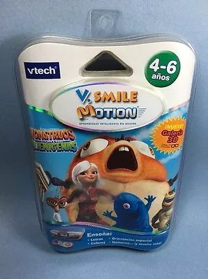 VTech VSmile Motion Monstruos Contra Alienigenas Spanish Cartridge Game New • $12