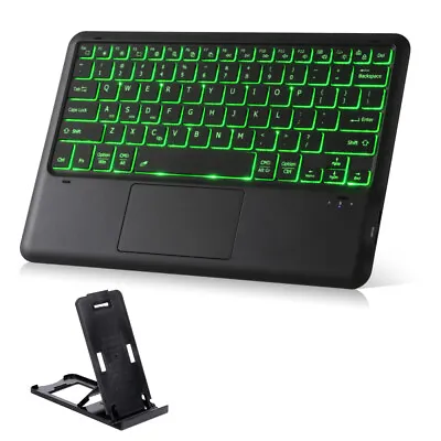 Backlit LED Bluetooth Wireless Keyboard Touchpad For IPad IPhone Android Windows • $32.89