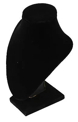 £8.46 • Buy 6 ¾ Inch Tall Black Velvet Jewellery Shop Display Stand For Necklaces & Pendants