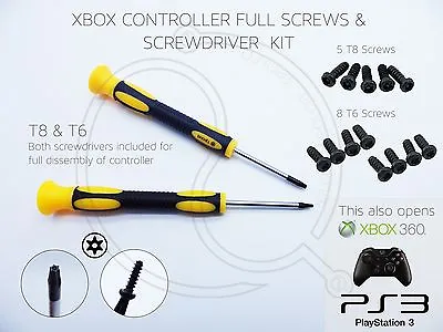 Xbox One Controller T8 T8h T6 Security Torx Screwdriver Screws 7mm Hex Xbox 360 • £1.99